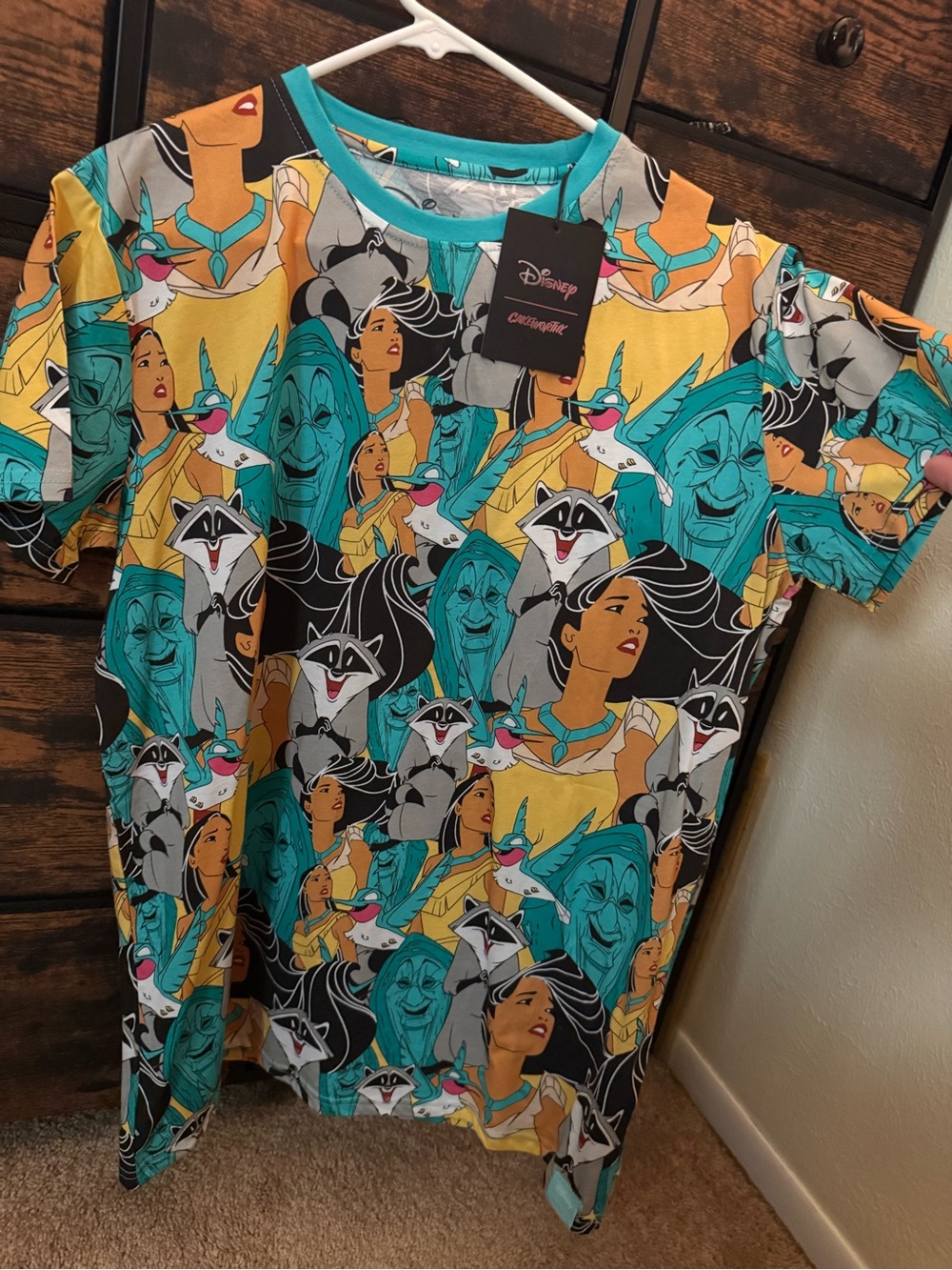 Disney Pocahontas Cakeworthy T-Shirt Size Large NEW with Tags